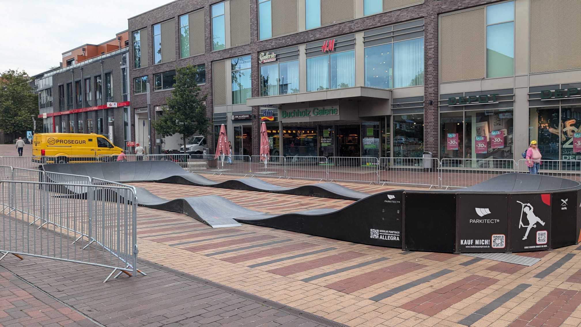Der Pumptrack am Morgen