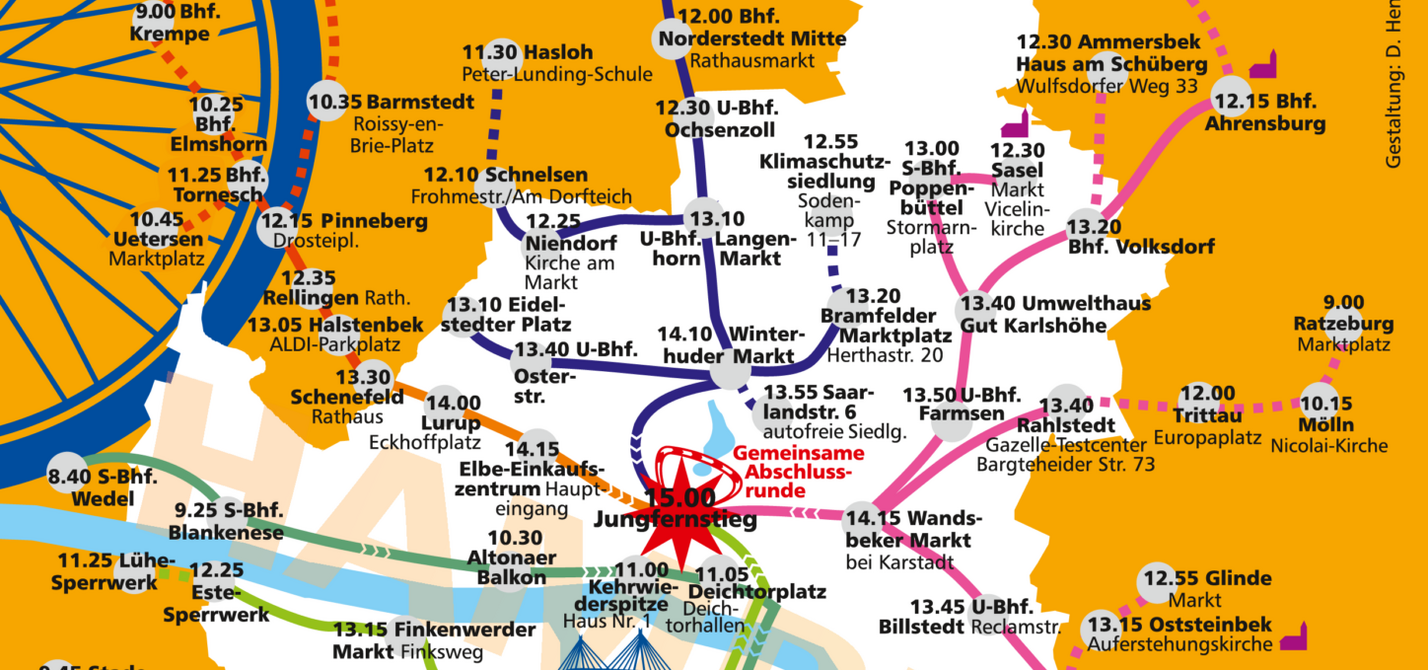 Sternfahrt Routenplan Routenplan