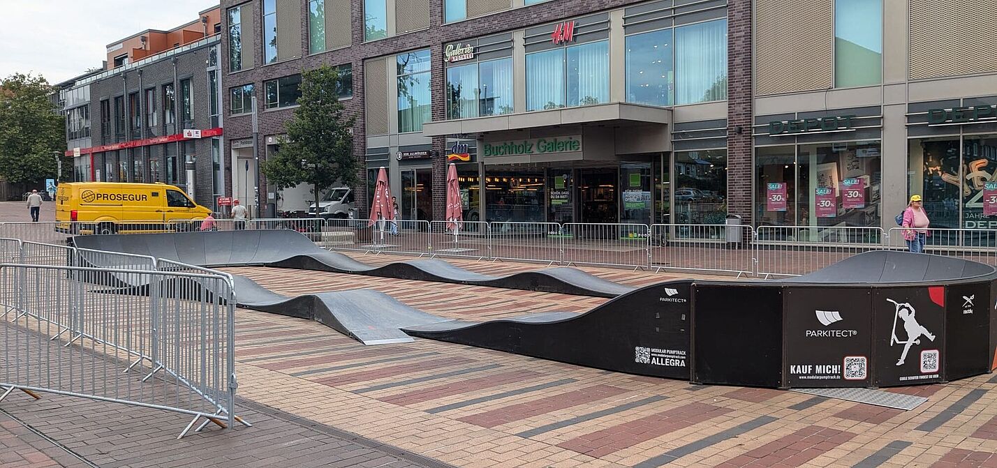 Der Pumptrack am Morgen Der Pumptrack am Morgen